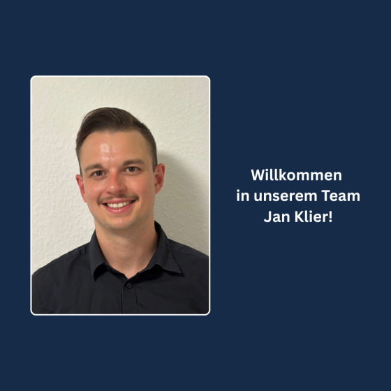 Willkommen in unserem Team Jan Klier